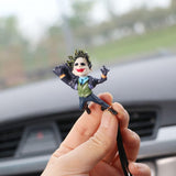 Joker Clown Car Pendant – Rear View Mirror Hanging Charm, Unique Interior Decoration