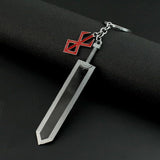 Manga Berserkers Sword Keychain – Zinc Alloy Pendant, Hypoallergenic, Perfect Gift for Fans