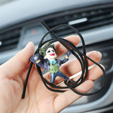 Joker Clown Car Pendant – Rear View Mirror Hanging Charm, Unique Interior Decoration