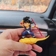 Blue Goku Car Swing Ornament – Rear View Mirror Hanging Decoration, Fun Car Interior Accessory