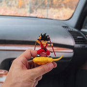 Red Goku Car Swing Ornament – Rear View Mirror Hanging Decoration, Fun Car Interior Accessory