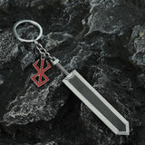 Manga Berserkers Sword Keychain – Zinc Alloy Pendant, Hypoallergenic, Perfect Gift for Fans